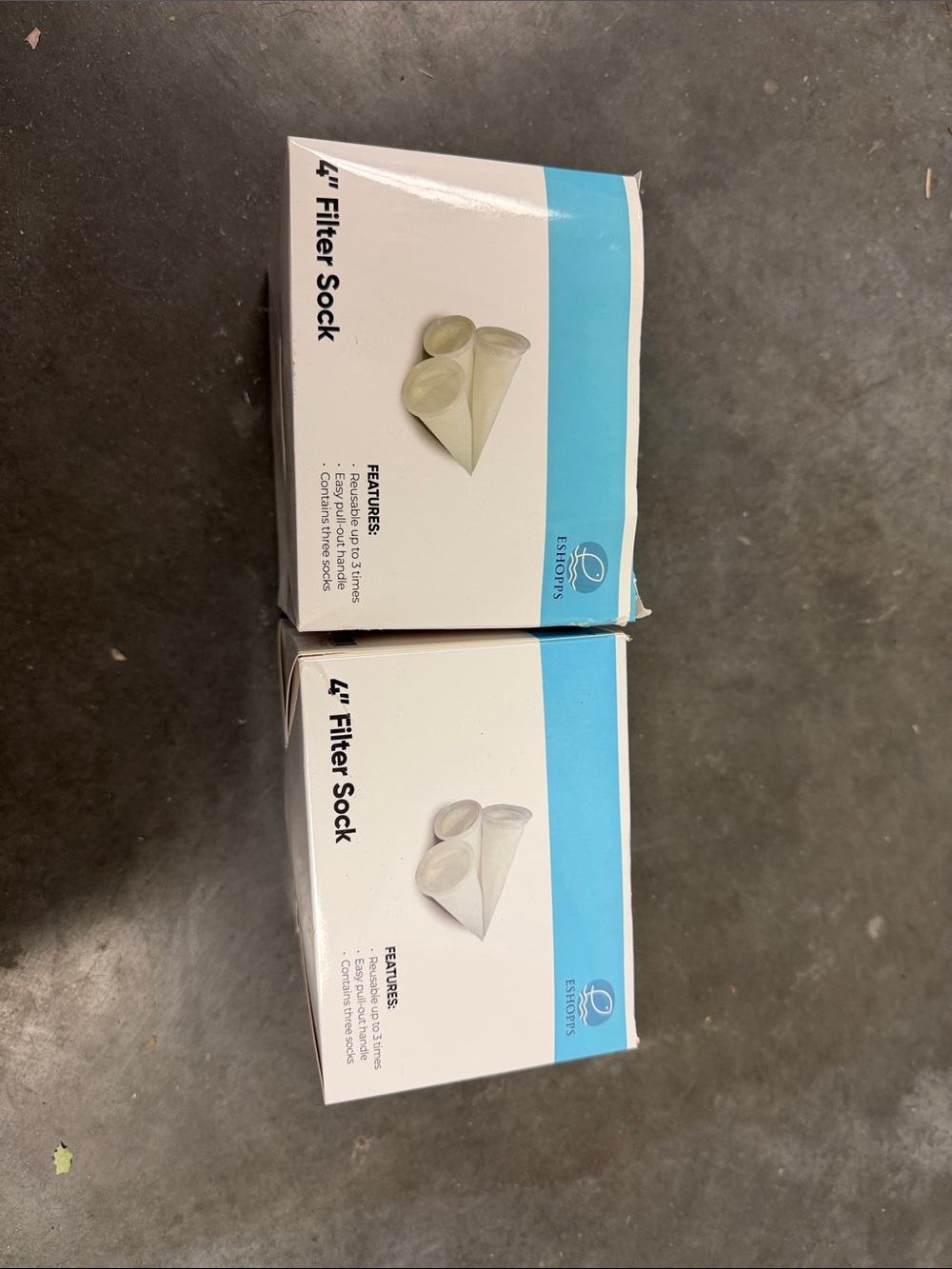 Filter Sock 4" - Set of 2 White Boxes